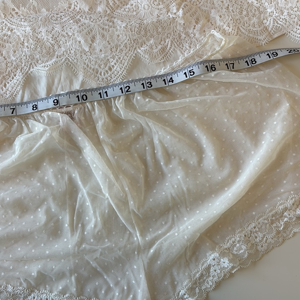 Victoria’s Secret | White Lace Tank (L) and Boyshort (XL) - Picture 5 of 11